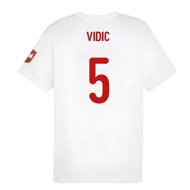 2024-2025 Serbia FtblIcons Tee (White) (Vidic 5)-SoccerKits Hub | Buy Soccer Jerseys Online
